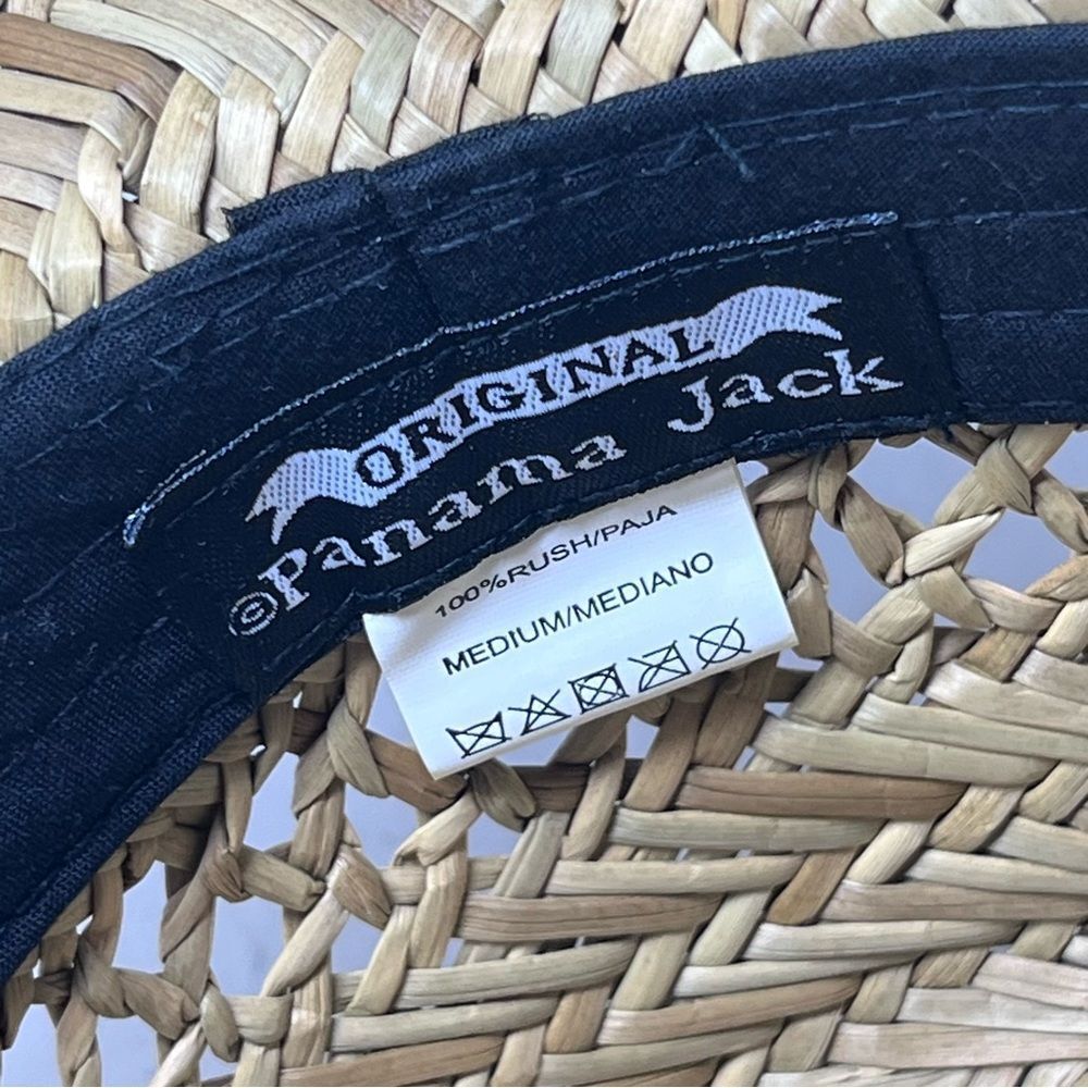 Panama Jack Straw Ventilated Safari Excursion Hat Medium - Picture 11 of 11